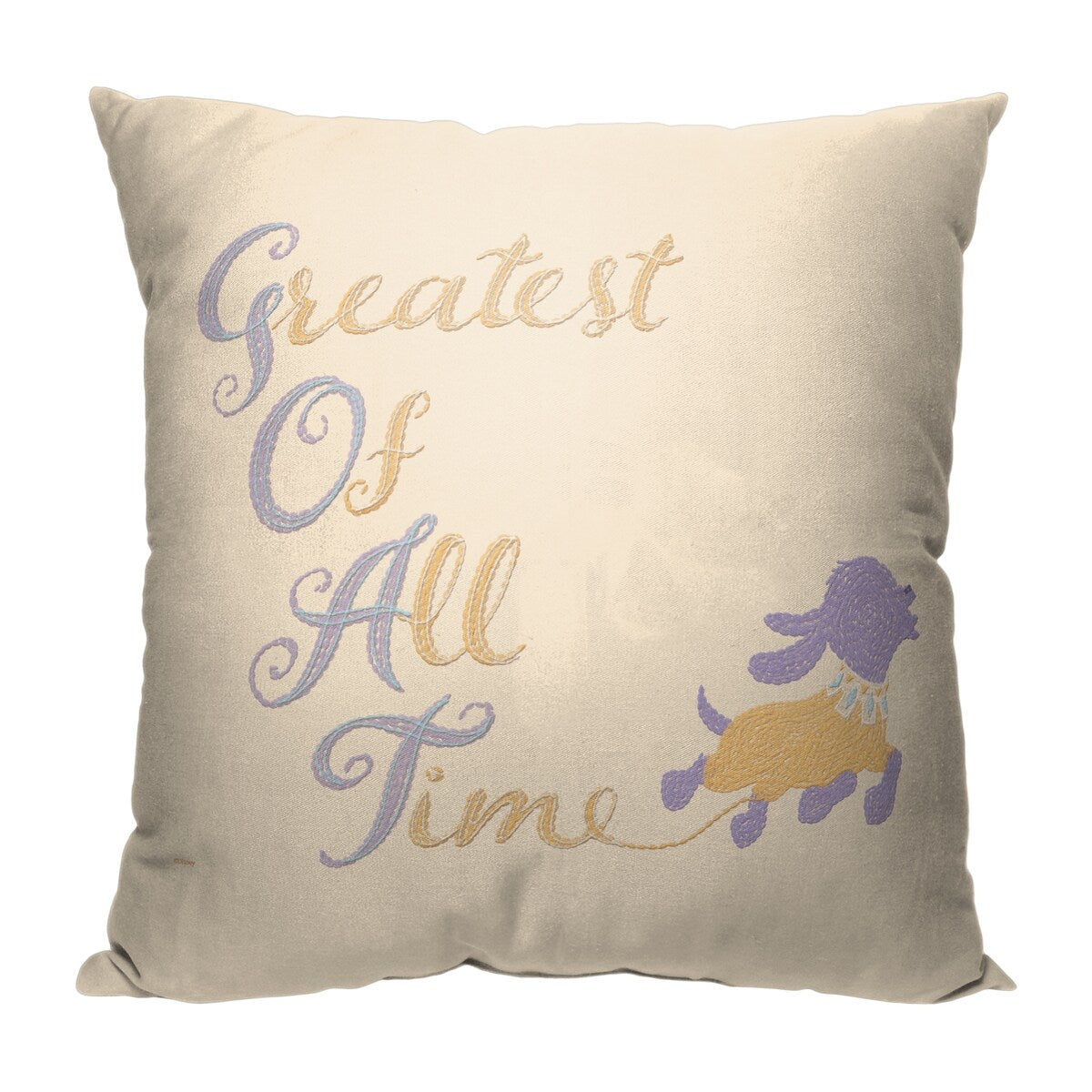 Disney Wish I Goat This Printed Throw Pillow - White