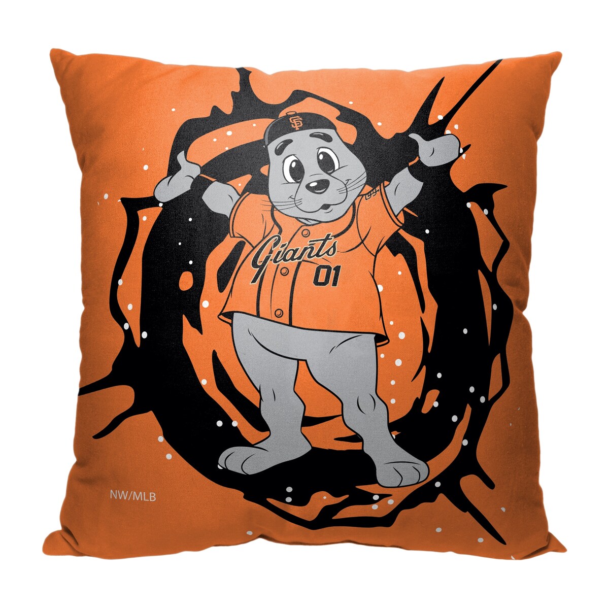 MLB San Francisco Giants Mascots 18 Inch Throw Pillow