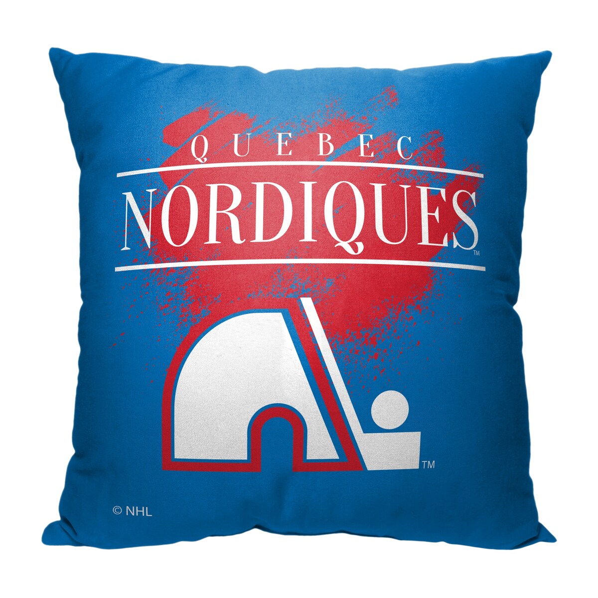 NHL Vintage Burst Nordiques Printed Throw Pillow - Blue