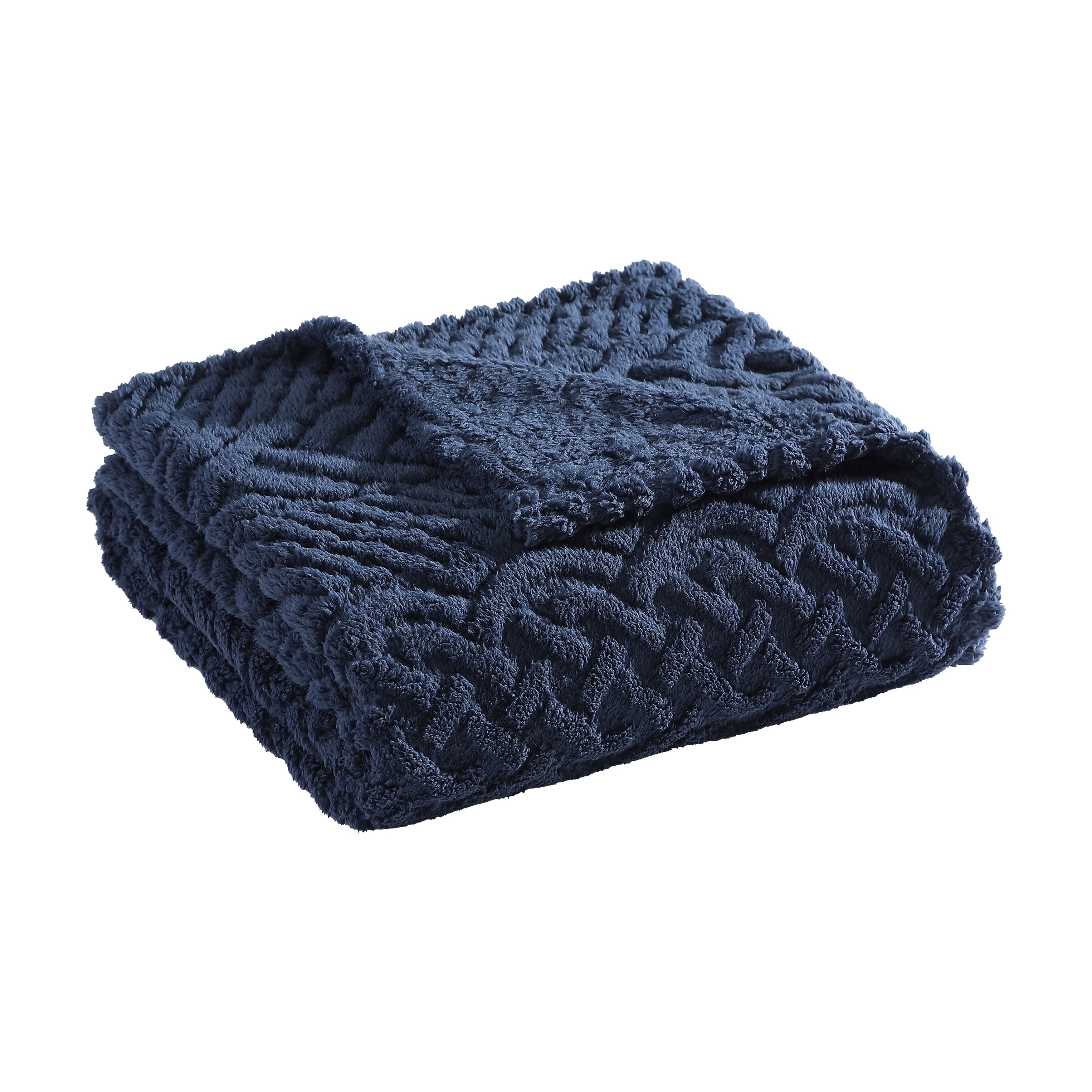 Nautica Declan Ultra Soft Plush Sherpa Throw Blanket