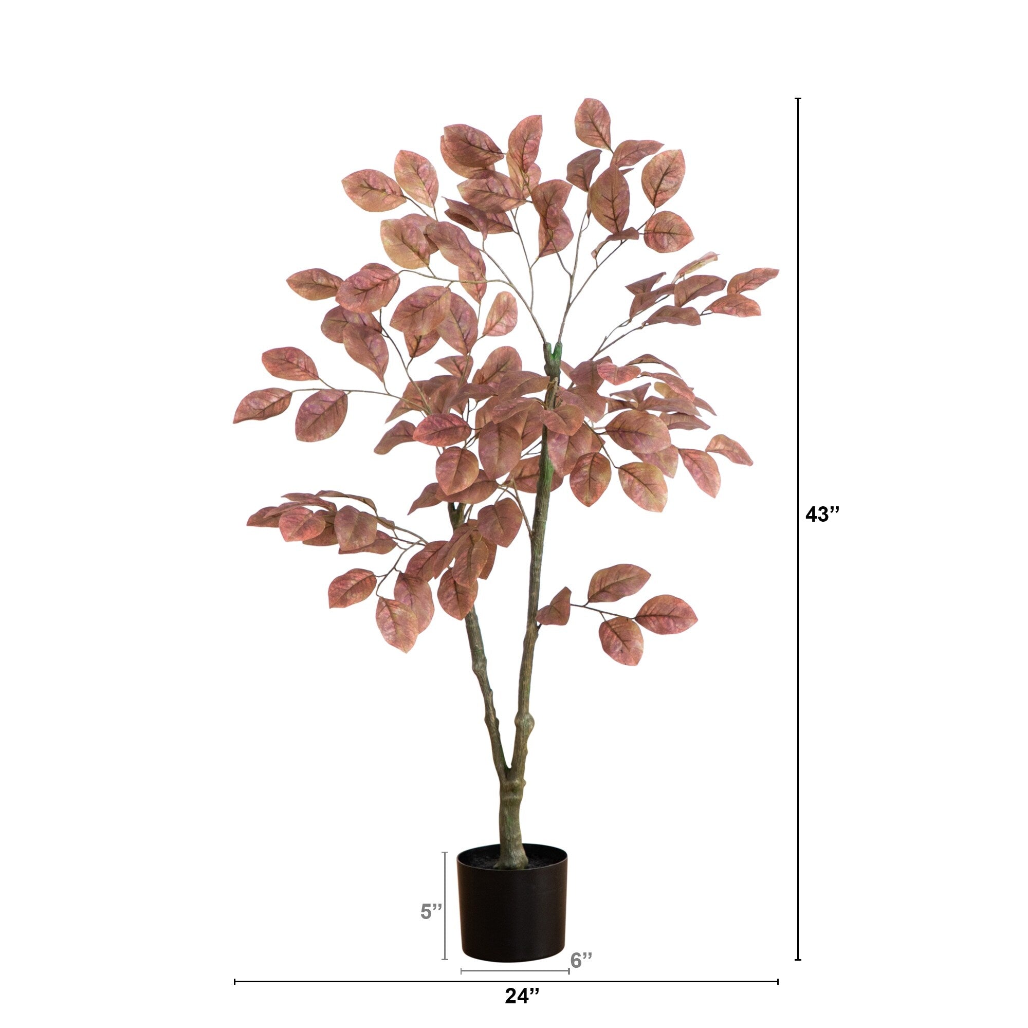 3.5' Autumn Dogwood Artificial Fall Tree