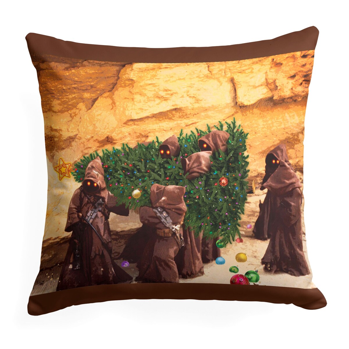 Star Wars Classic Tree Thieves Printed Throw Pillow - Yellow