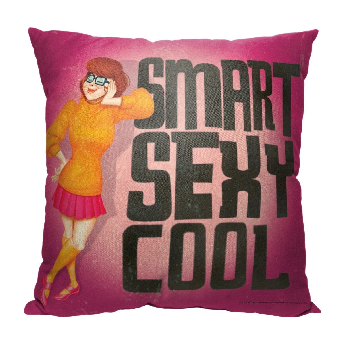 Scooby Doo Nerds Cool Printed Throw Pillow - Pink