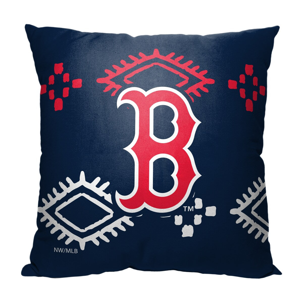 MLB Boston Red Sox Candy Skull 18 Inch Throw Pillow