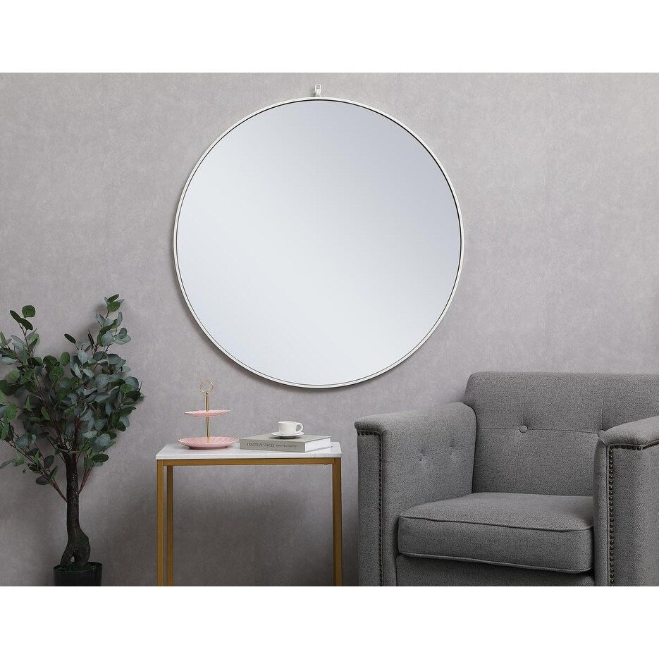 Carson Carrington Labbemala Metal Framed Round Wall Mirror