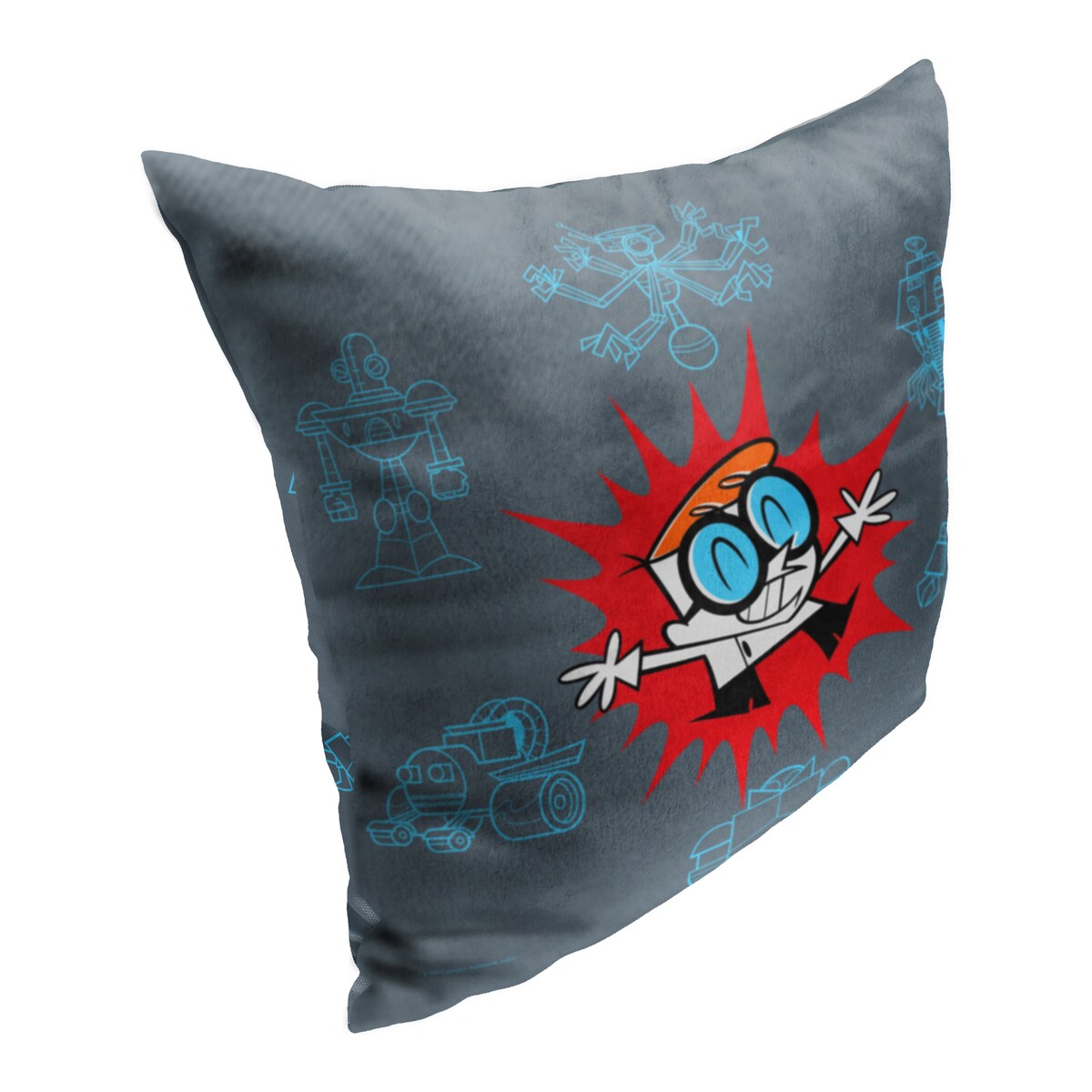 Cartoon Network Dexter's Lab Robo Creations 18 Inch Throw Pillow