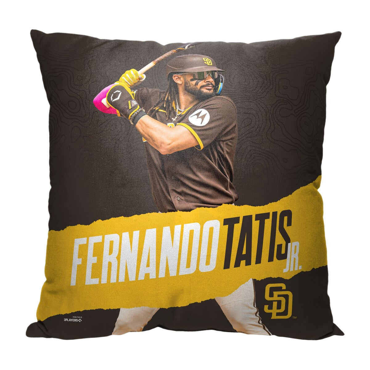 MLB San Diego Padres Player Fernando Tatis Jr. 18 Inch Throw Pillow