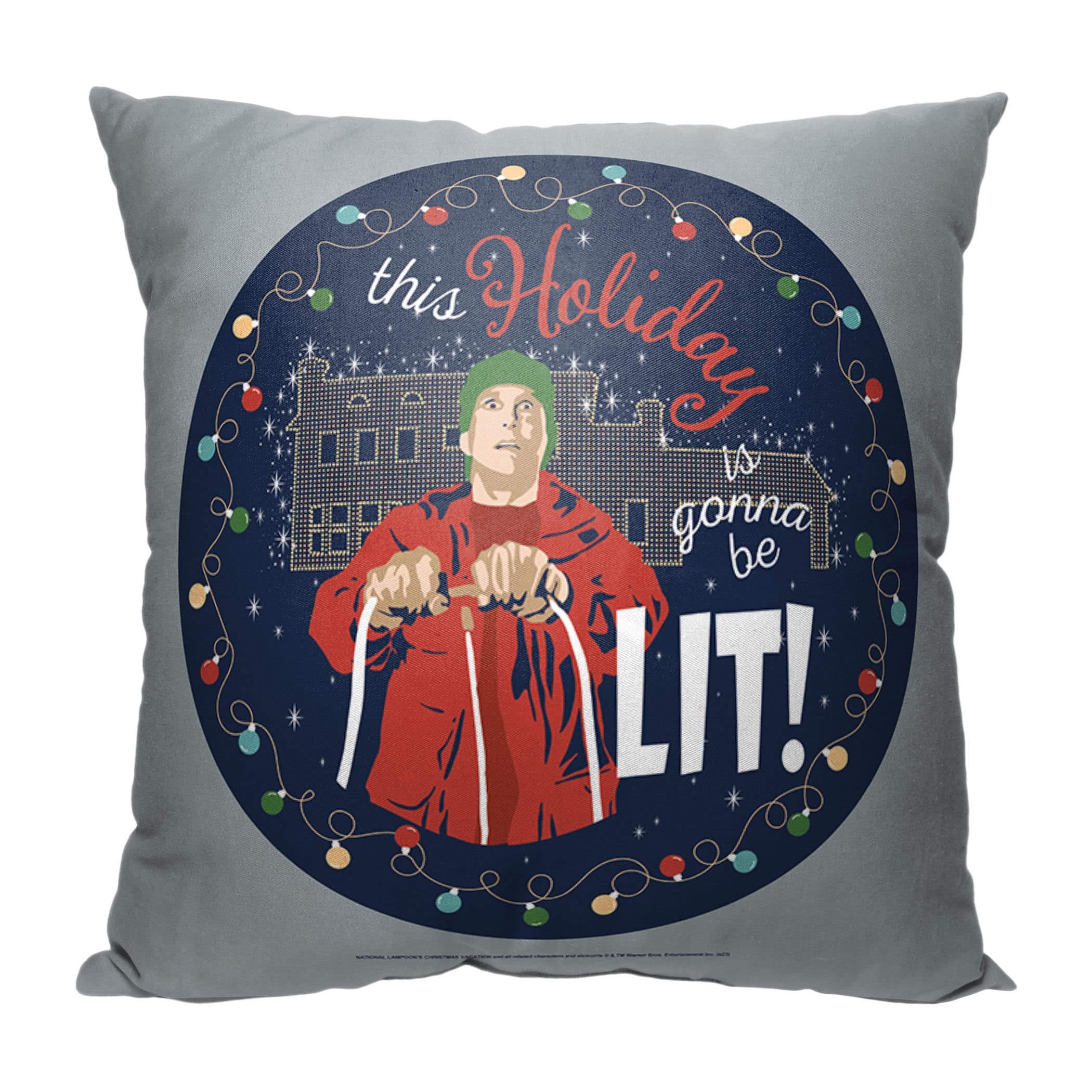 Warner Brothers Christmas Vacation 18 Inch Throw Pillow