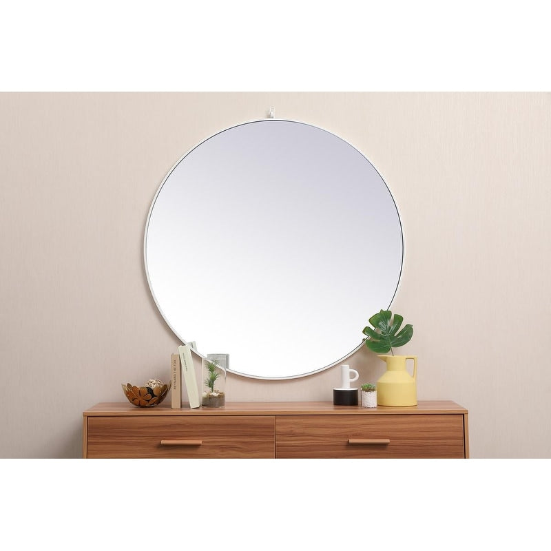 Carson Carrington Labbemala Metal Framed Round Wall Mirror