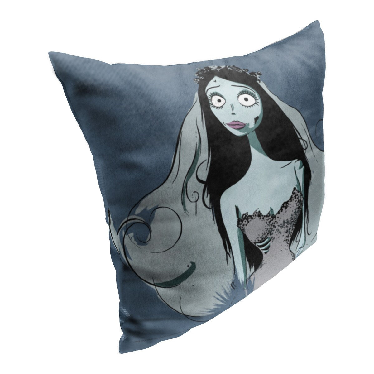 Warner Brothers Corpse Bride Zombie Bride 18 Inch Throw Pillow