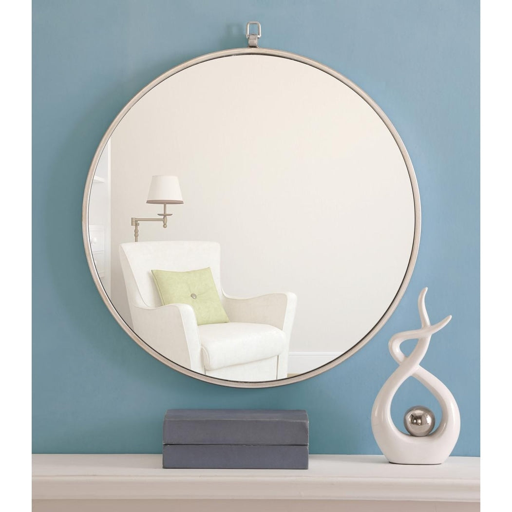 Carson Carrington Labbemala Metal Framed Round Wall Mirror