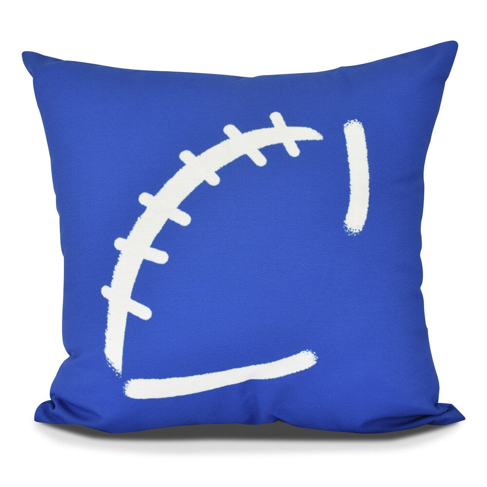 Football Geometric Print Pillow