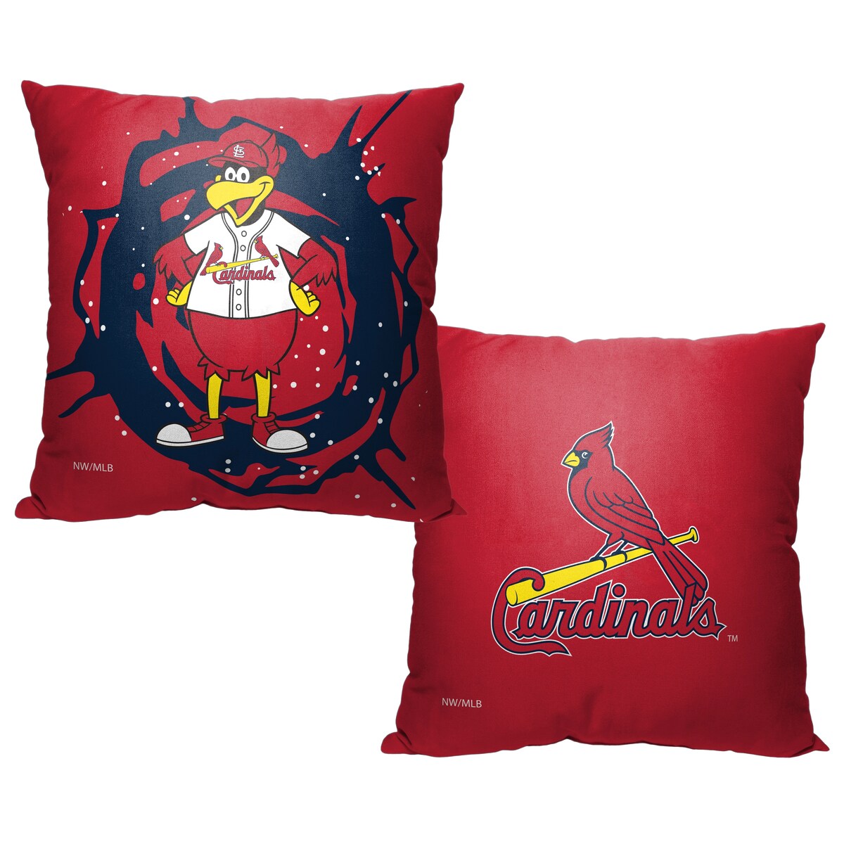 MLB St. Louis Cardinals Mascots 18 Inch Throw Pillow