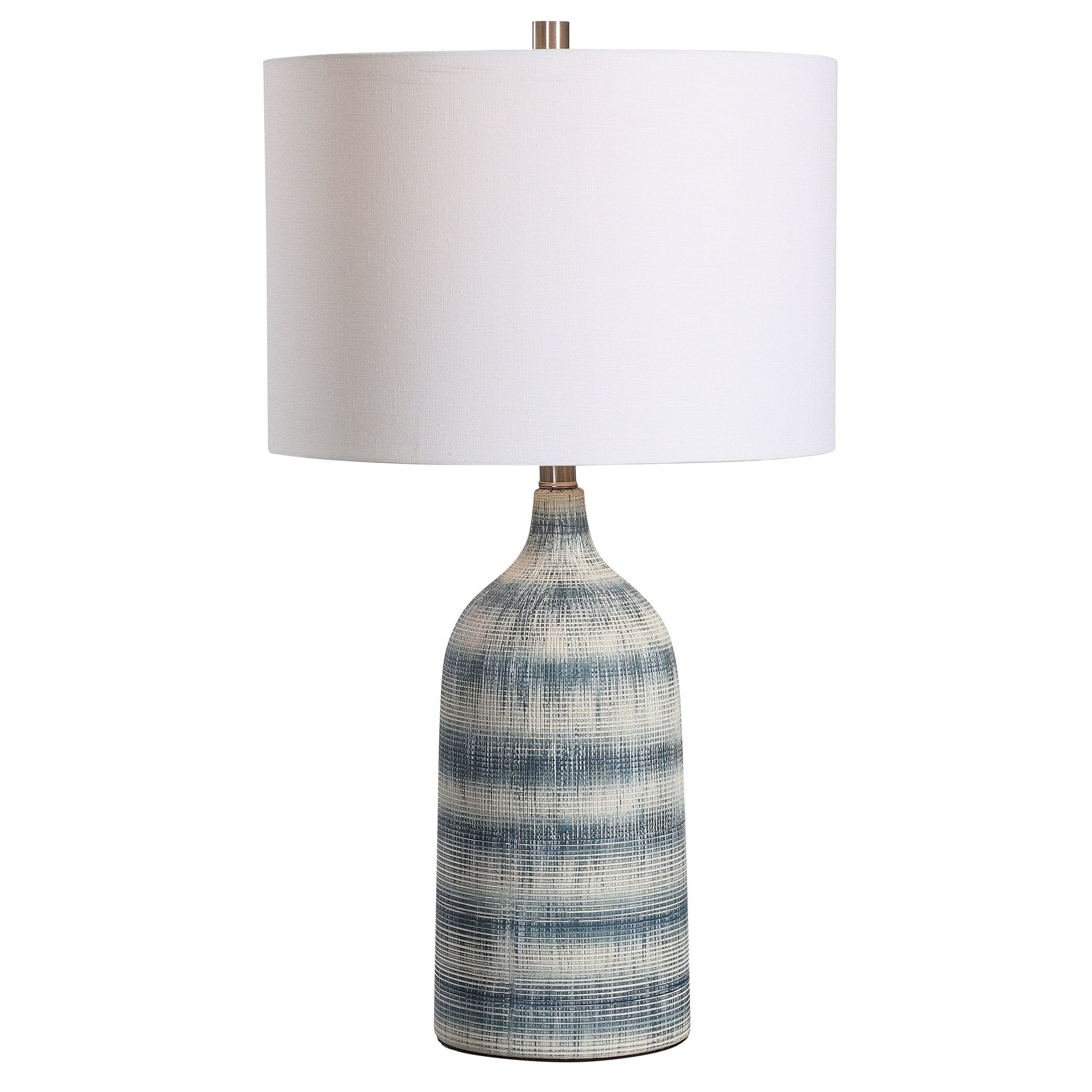 Blue and White Ceramic 1-light Table Lamp