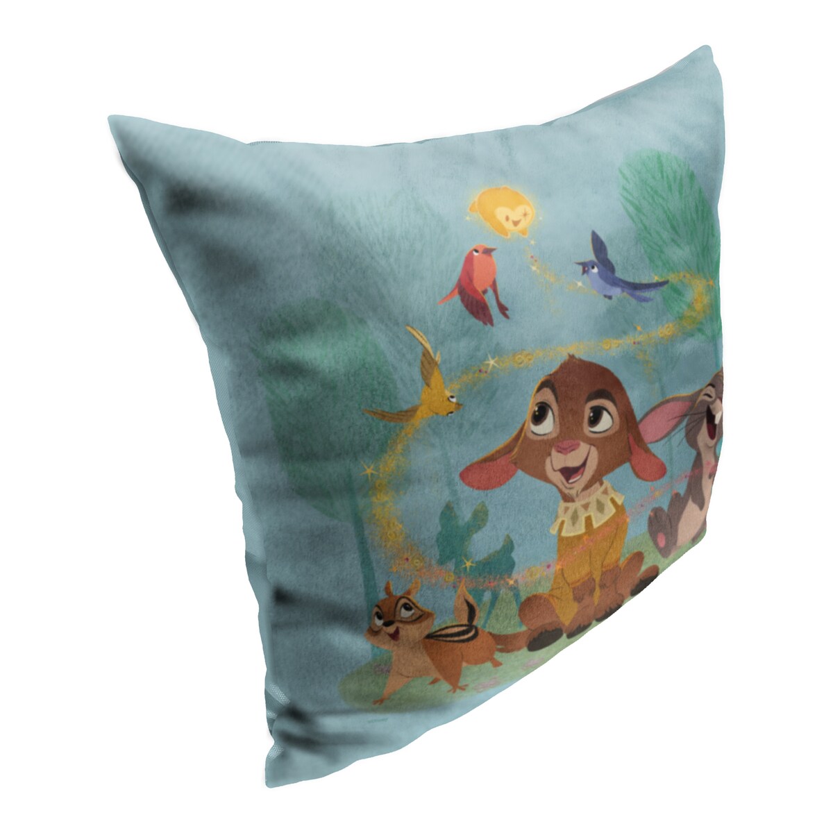 Disney Wish Glow Up Printed Throw Pillow - Blue