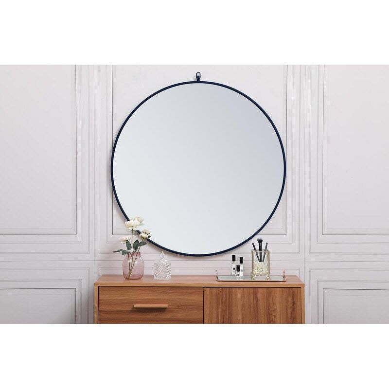 Carson Carrington Labbemala Metal Framed Round Wall Mirror