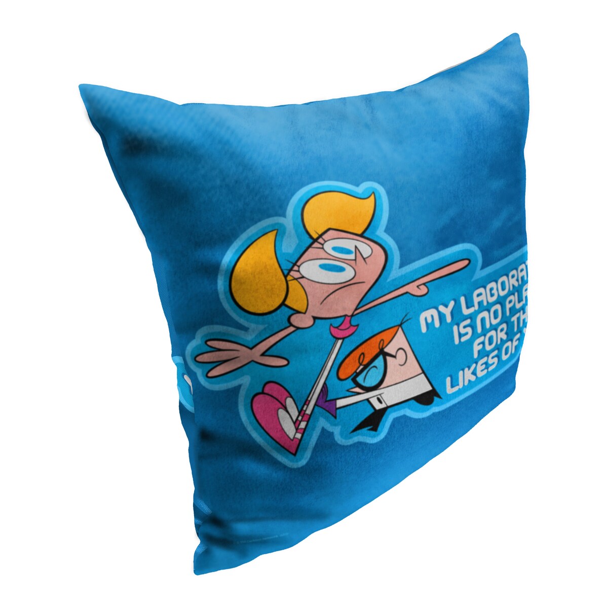 Cartoon Network Dexter's Lab Not Welcome 18 Inch Throw Pillow