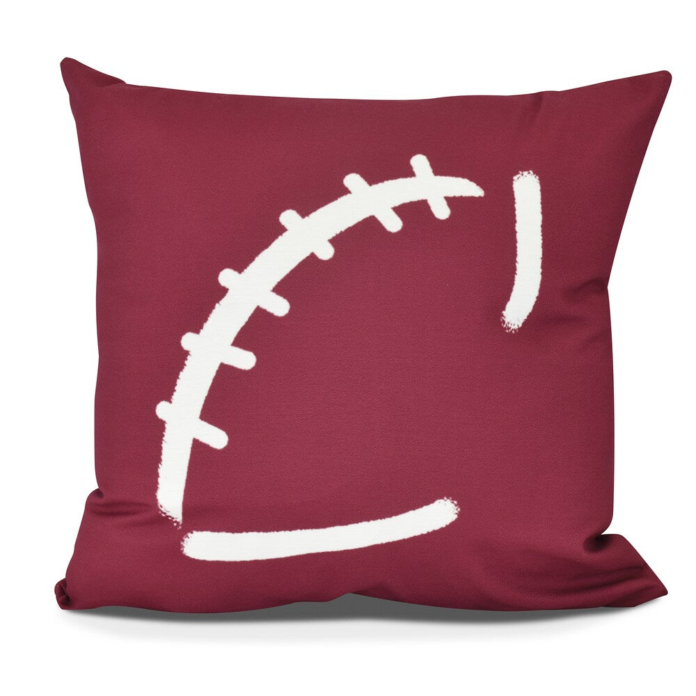 Football Geometric Print Pillow