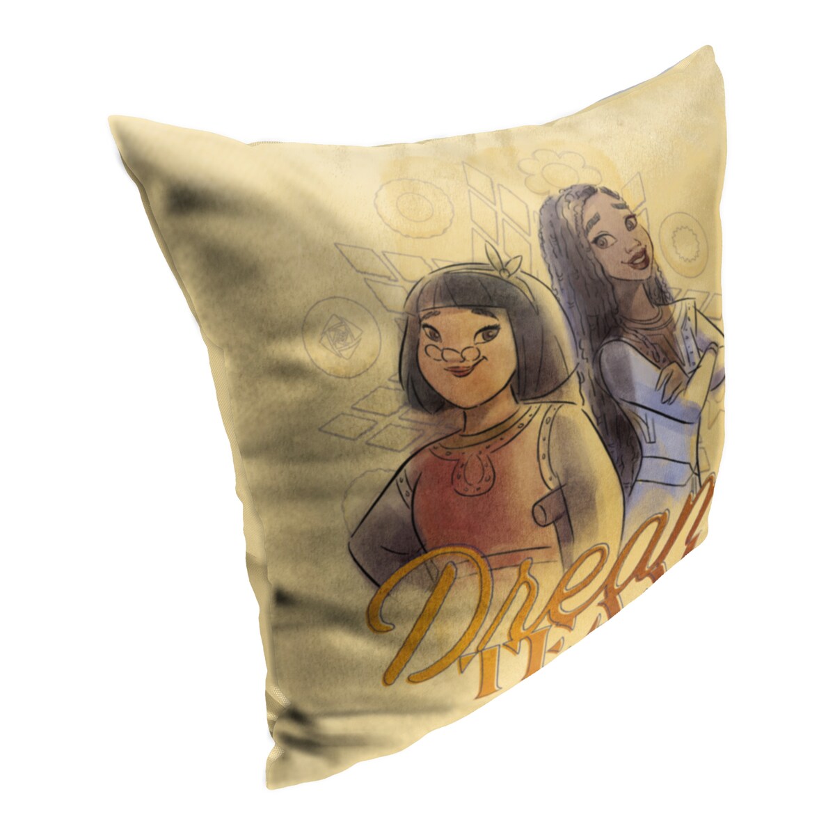 Disney Wish Dream Team Printed Throw Pillow - Brown