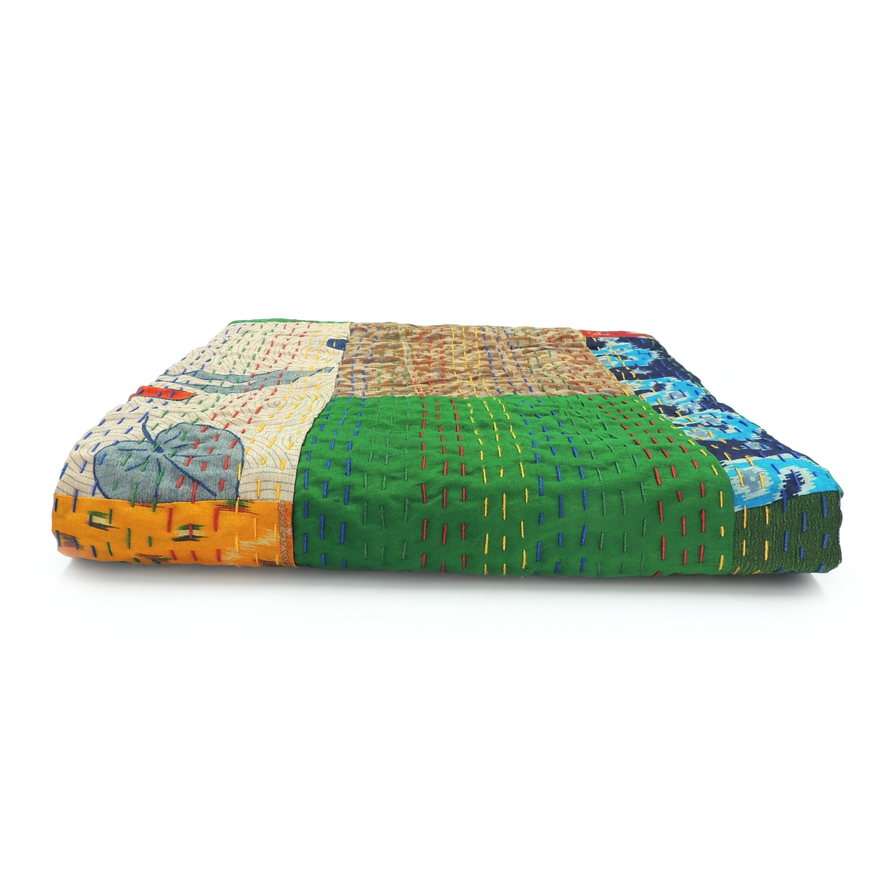 Sevita Traditional Patola Kantha Standard Size Throw Blanket