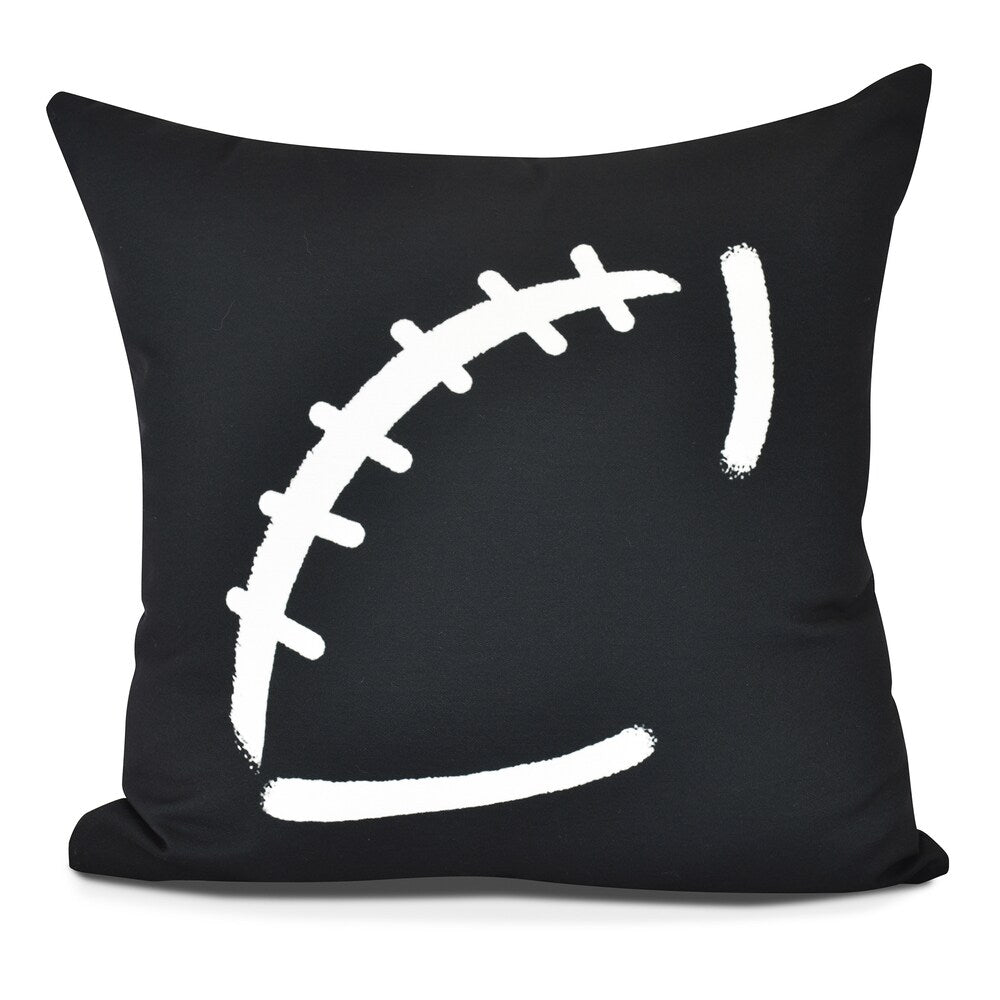 Football Geometric Print Pillow