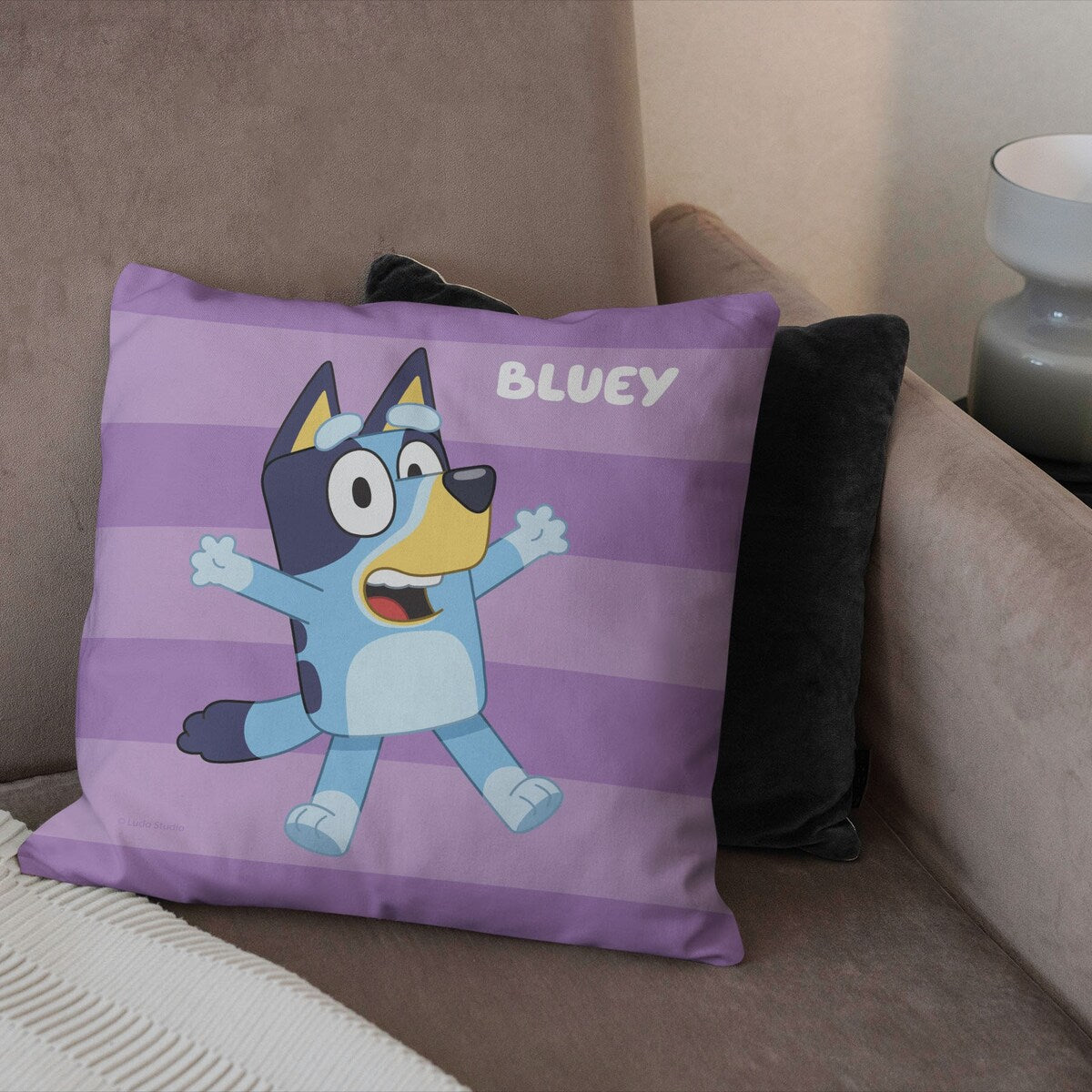 Bluey Roll Call Bluey Printed Throw Pillow - Purple