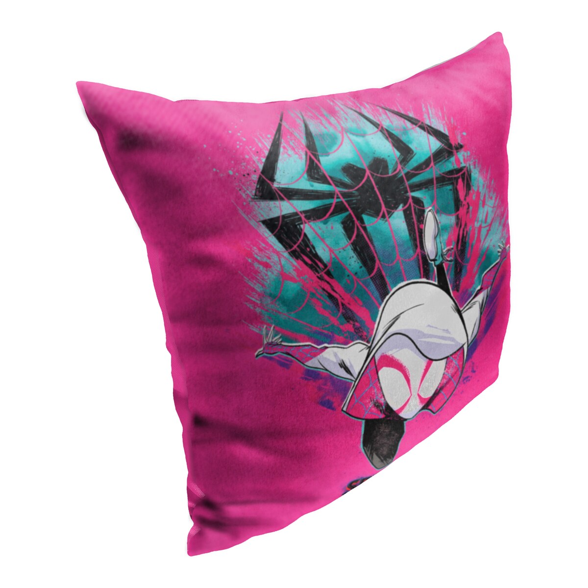 Marvel Spiderman Across the Spiderverse Colorful Explosion 18 Inch Throw Pillow