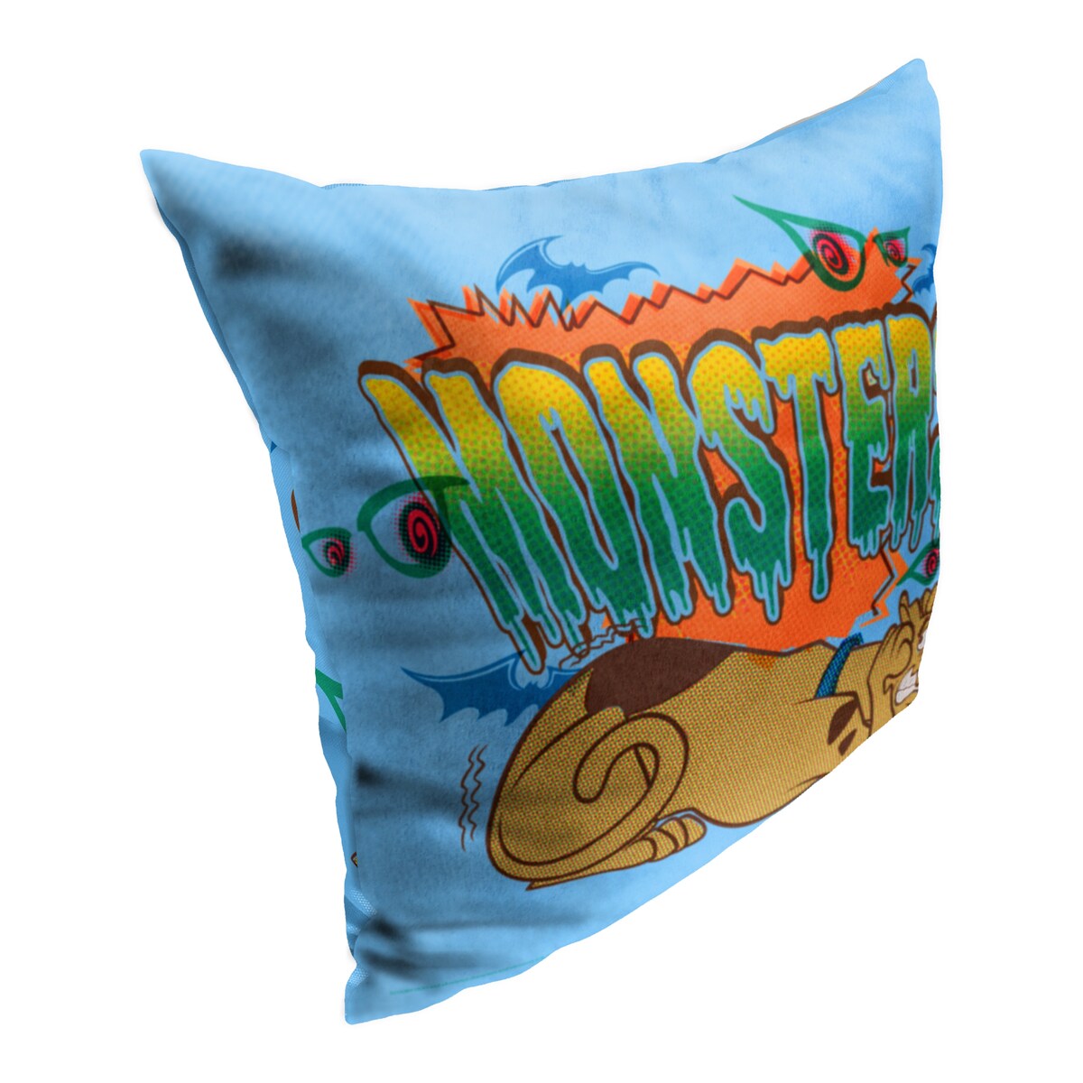 Scooby Doo Monsters Printed Throw Pillow - Blue