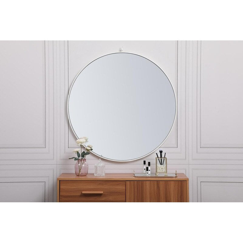 Carson Carrington Labbemala Metal Framed Round Wall Mirror