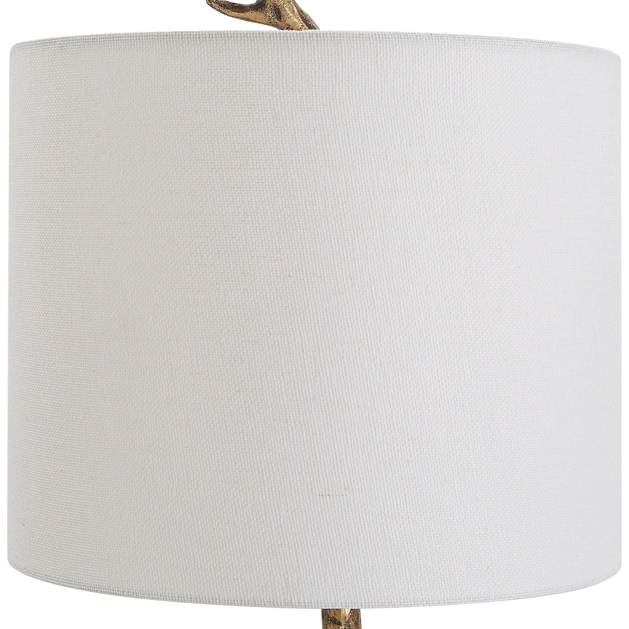 Rustic Table Lamp with Gold Finish - 12D x 12W x 29.5H