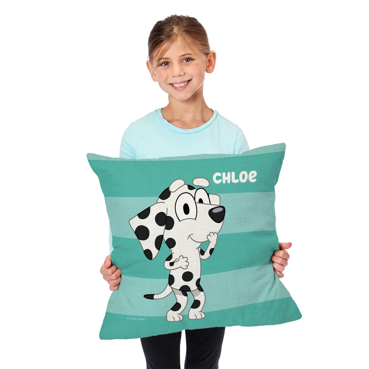 Bluey Roll Call Chloe Printed Throw Pillow - Green