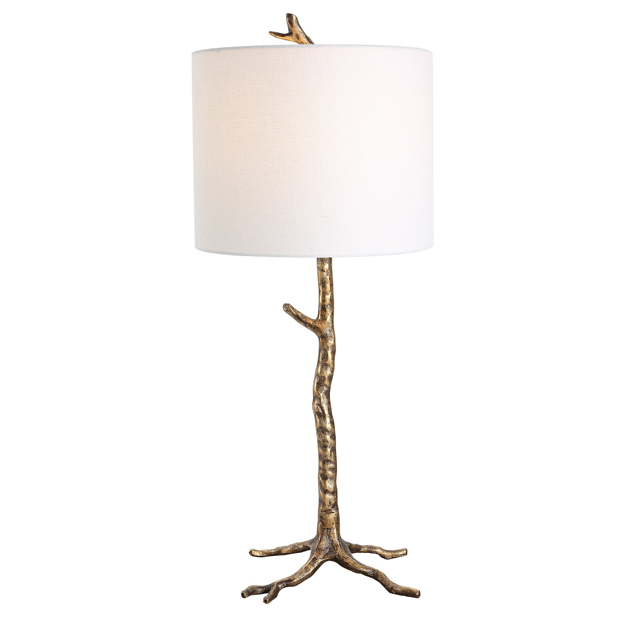 Rustic Table Lamp with Gold Finish - 12D x 12W x 29.5H