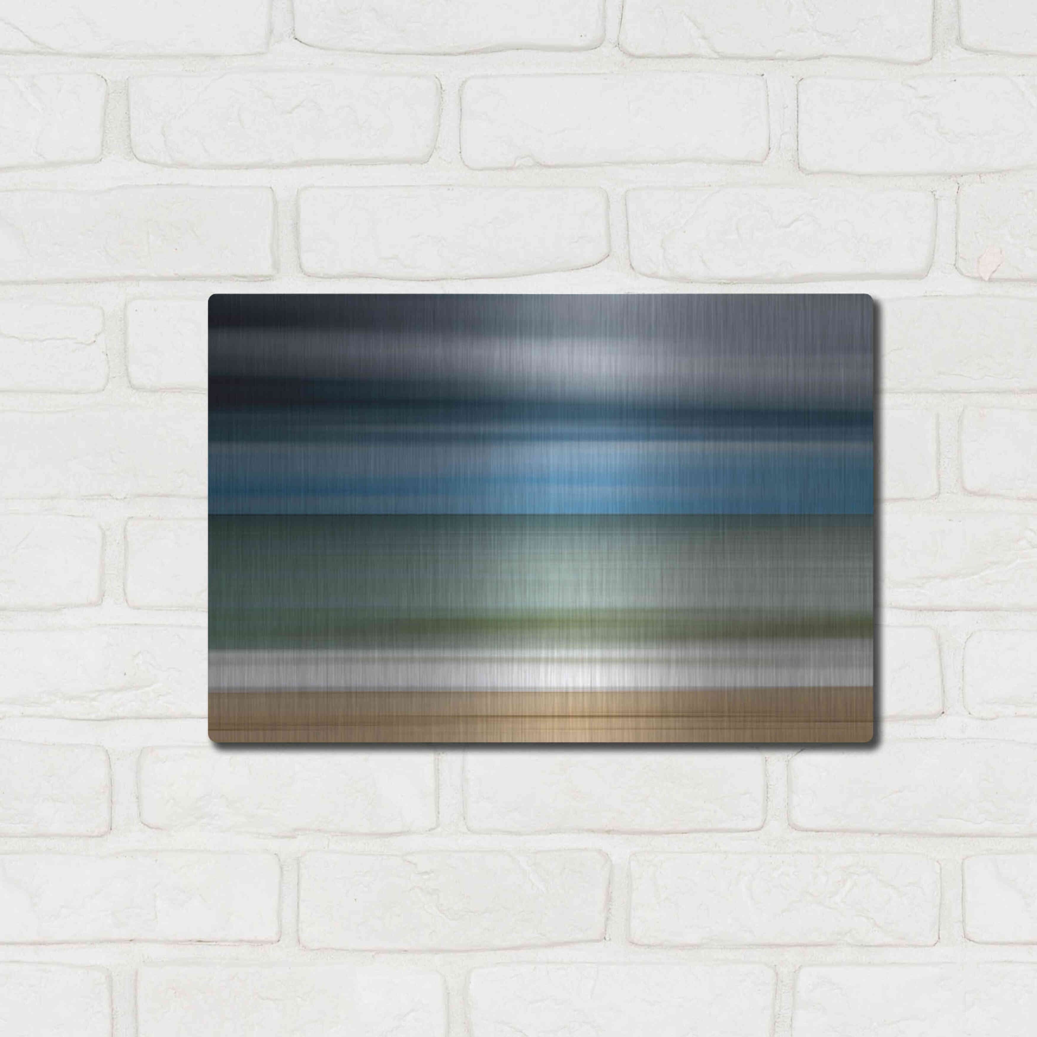 Luxe Metal Art 'Ocean Storm' by Katherine Gendreau, Metal Wall Art