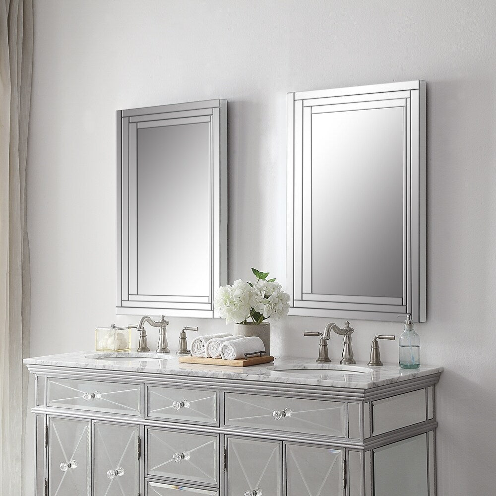 Uttermost 'Alanna' Frameless Vanity Mirror - Silver - 22x34x2