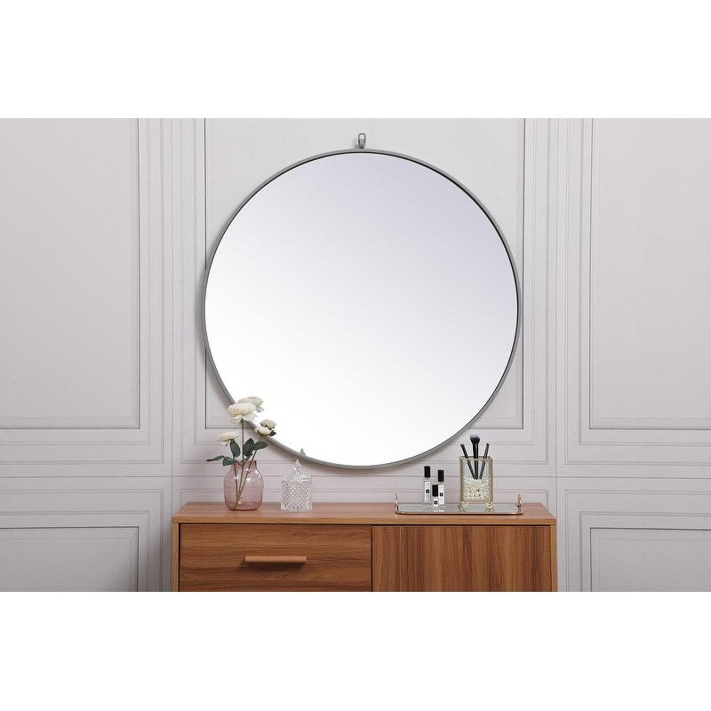 Carson Carrington Labbemala Metal Framed Round Wall Mirror