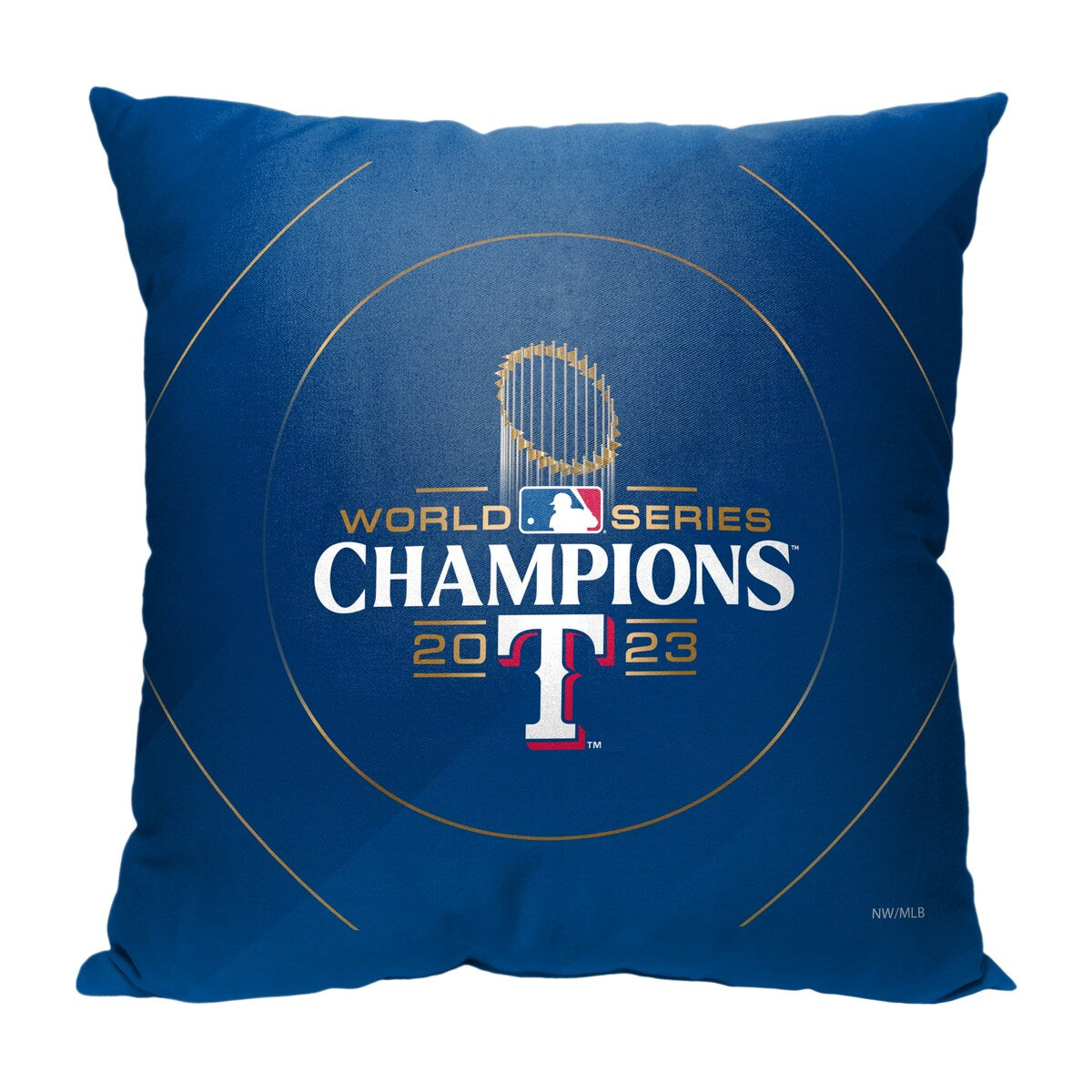 MLB Texas Rangers 2023 World Series Champions Glory 18 Inch Throw Pillow - Blue