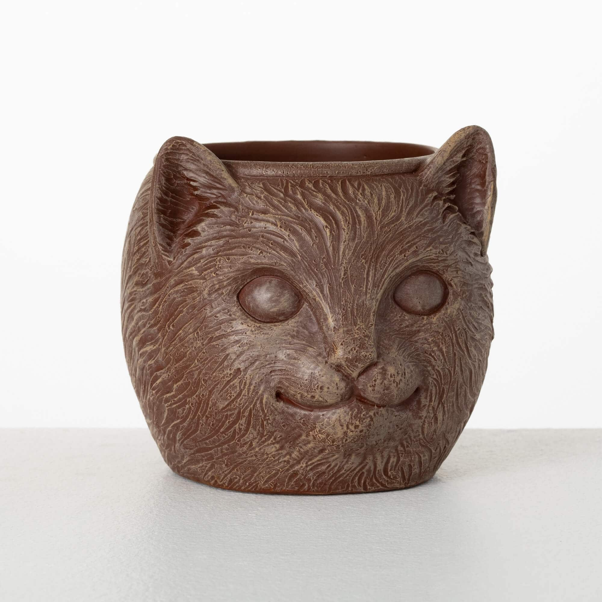 Sullivans Brown Outdoor Animal Planter, Resin