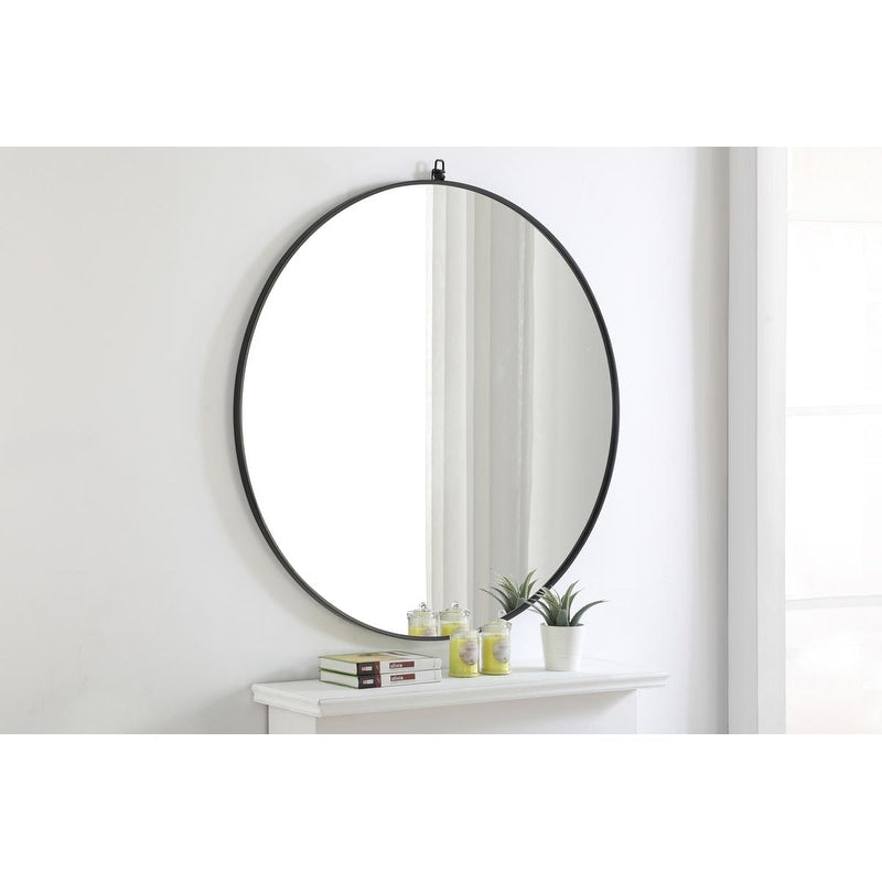 Carson Carrington Labbemala Metal Framed Round Wall Mirror