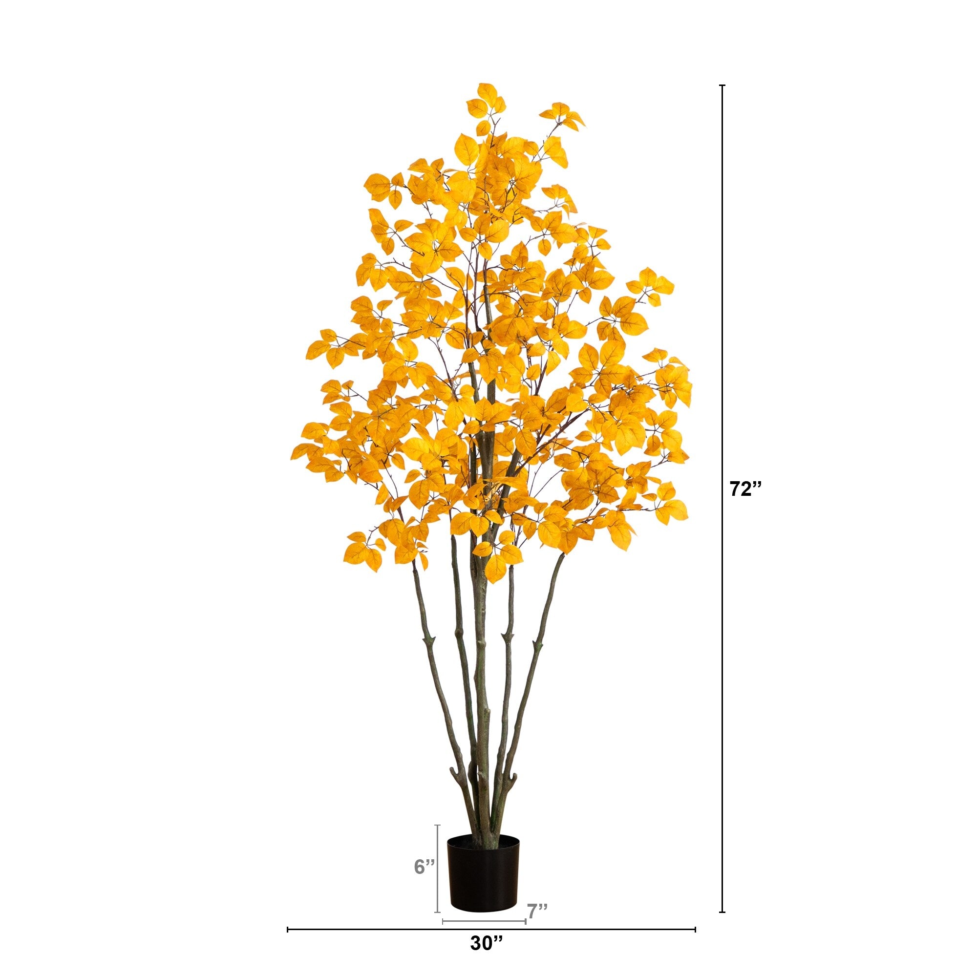 6' Autumn Oyama Magnolia Artificial Fall Tree