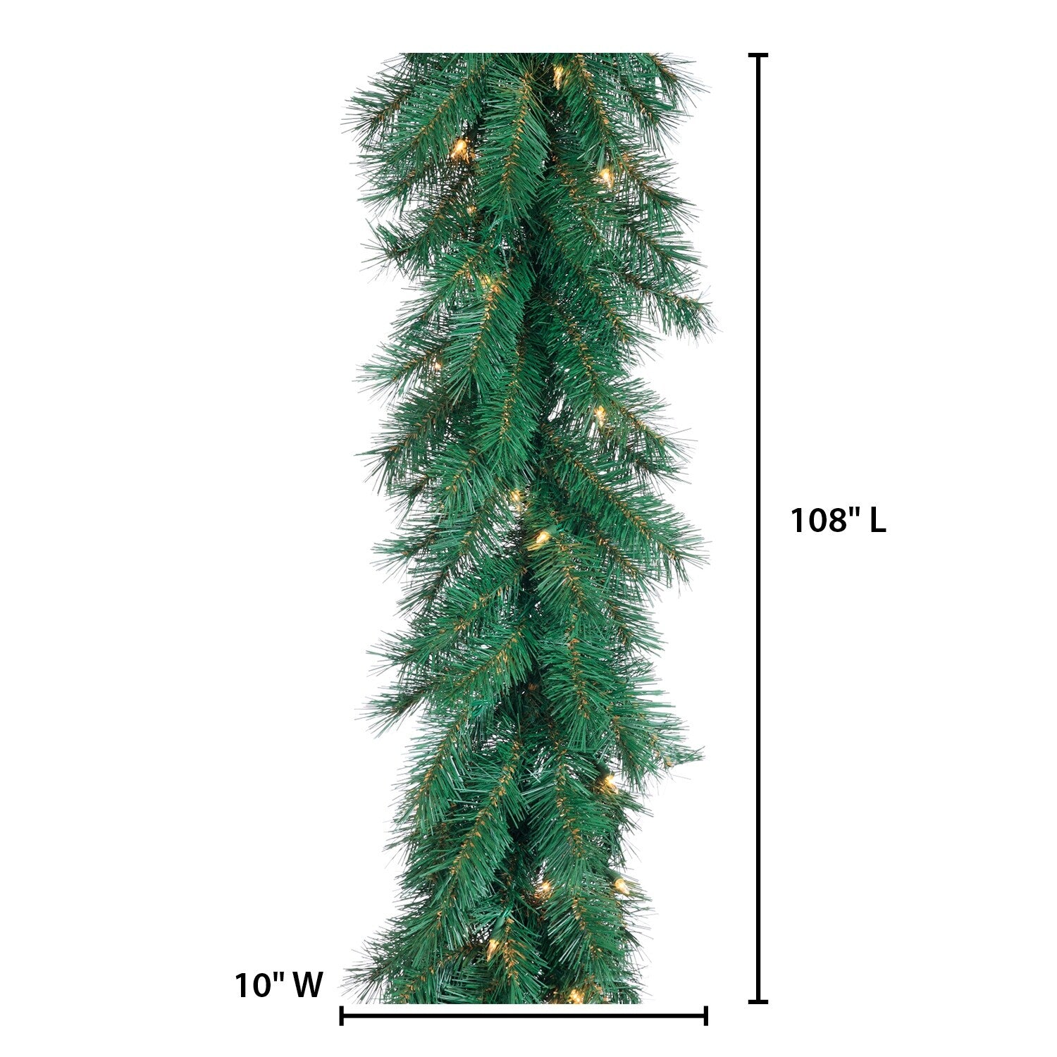 Luxurious 9 Foot Aspen Spruce Garland - Green