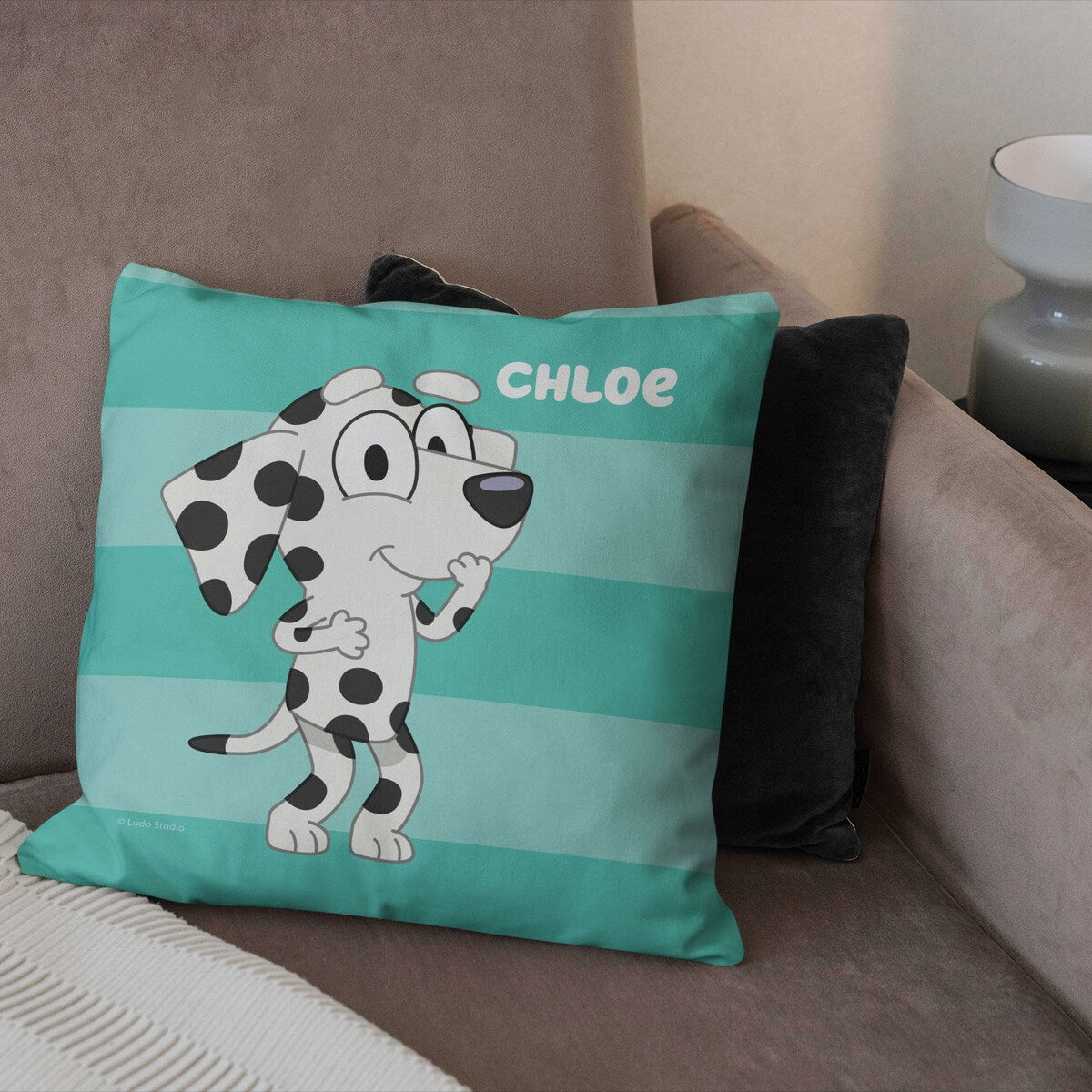 Bluey Roll Call Chloe Printed Throw Pillow - Green