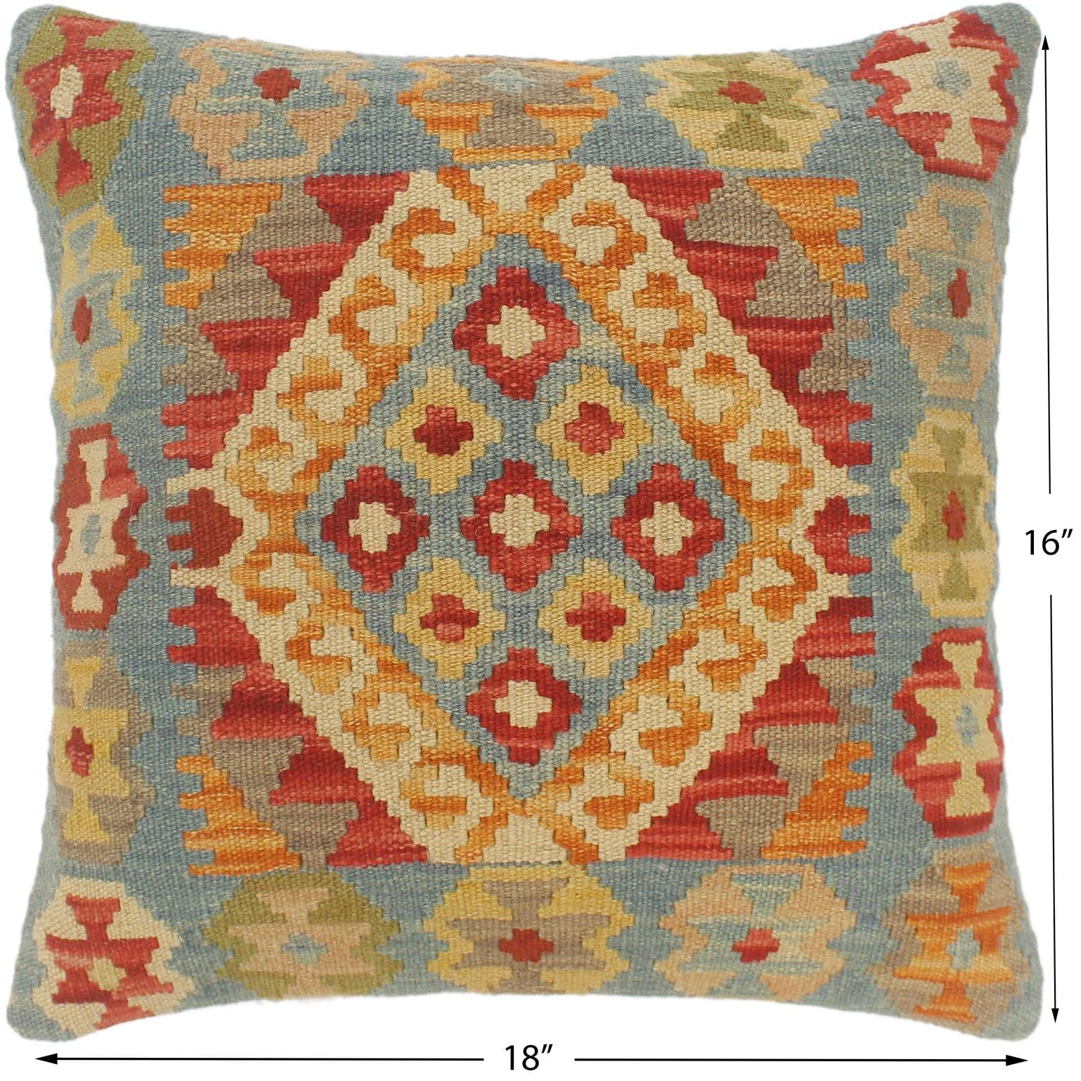 Southwestern Turkish Pollock Hand Woven Kilim Pillow