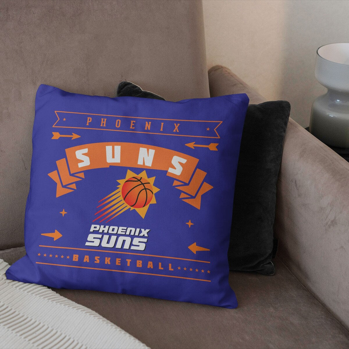 NBA Hardwood Classic Suns Printed Throw Pillow - Purple