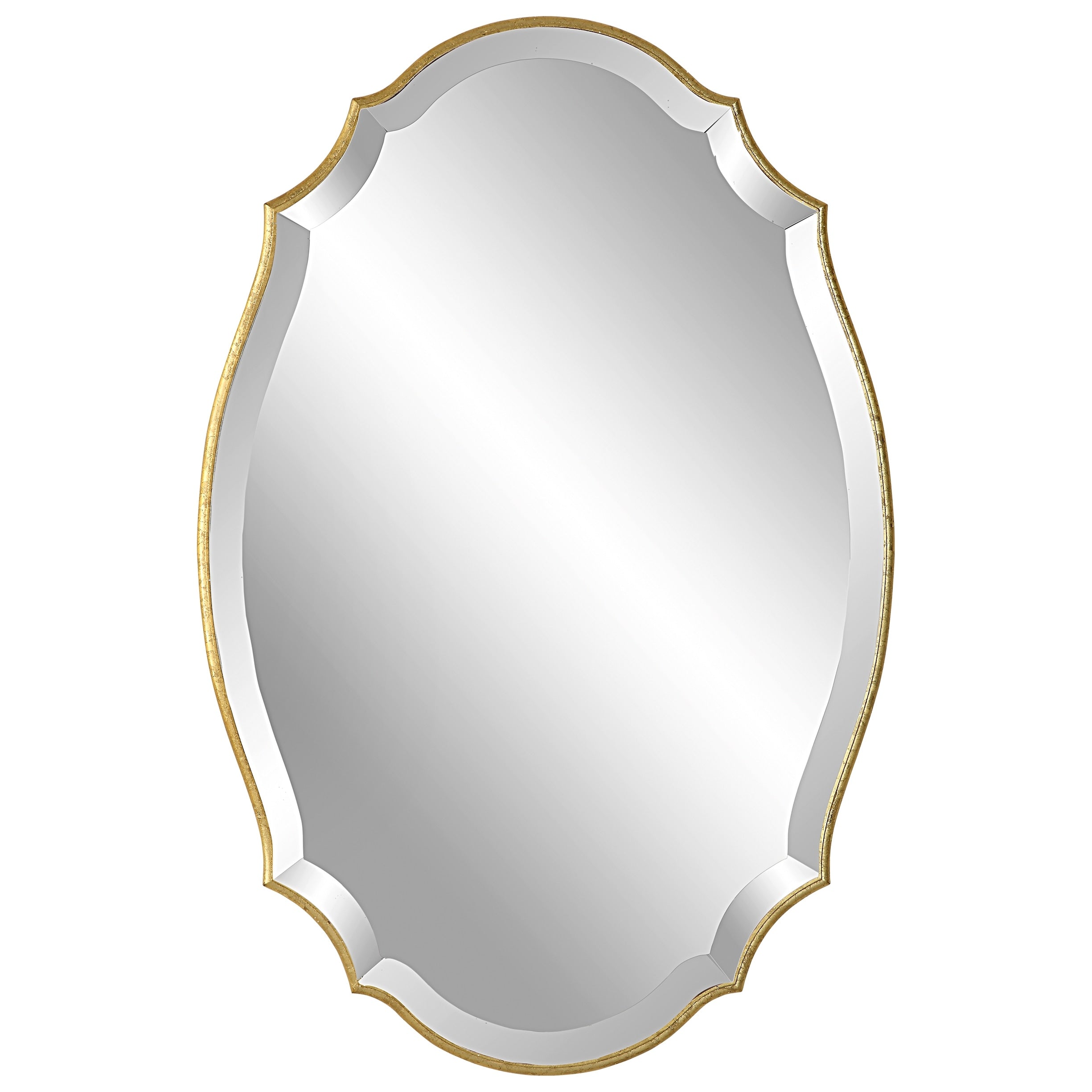 The Gray Barn Metallic Gold Decorative Oval Wall Mirror