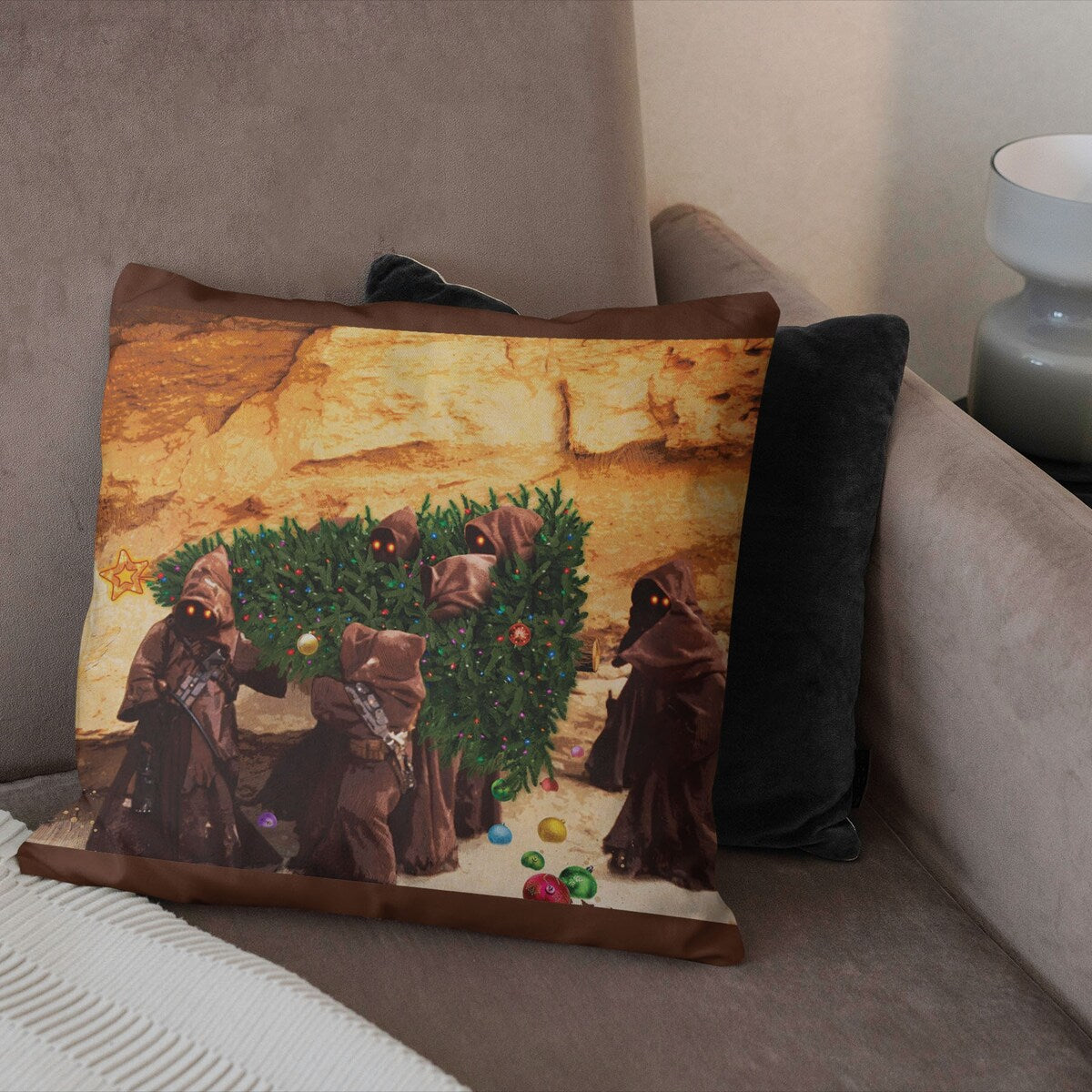 Star Wars Classic Tree Thieves Printed Throw Pillow - Yellow