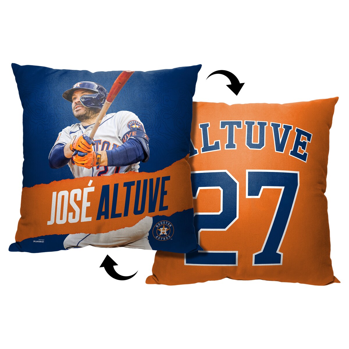 MLB Houston Astros Player Jose Altuve 18 Inch Throw Pillow