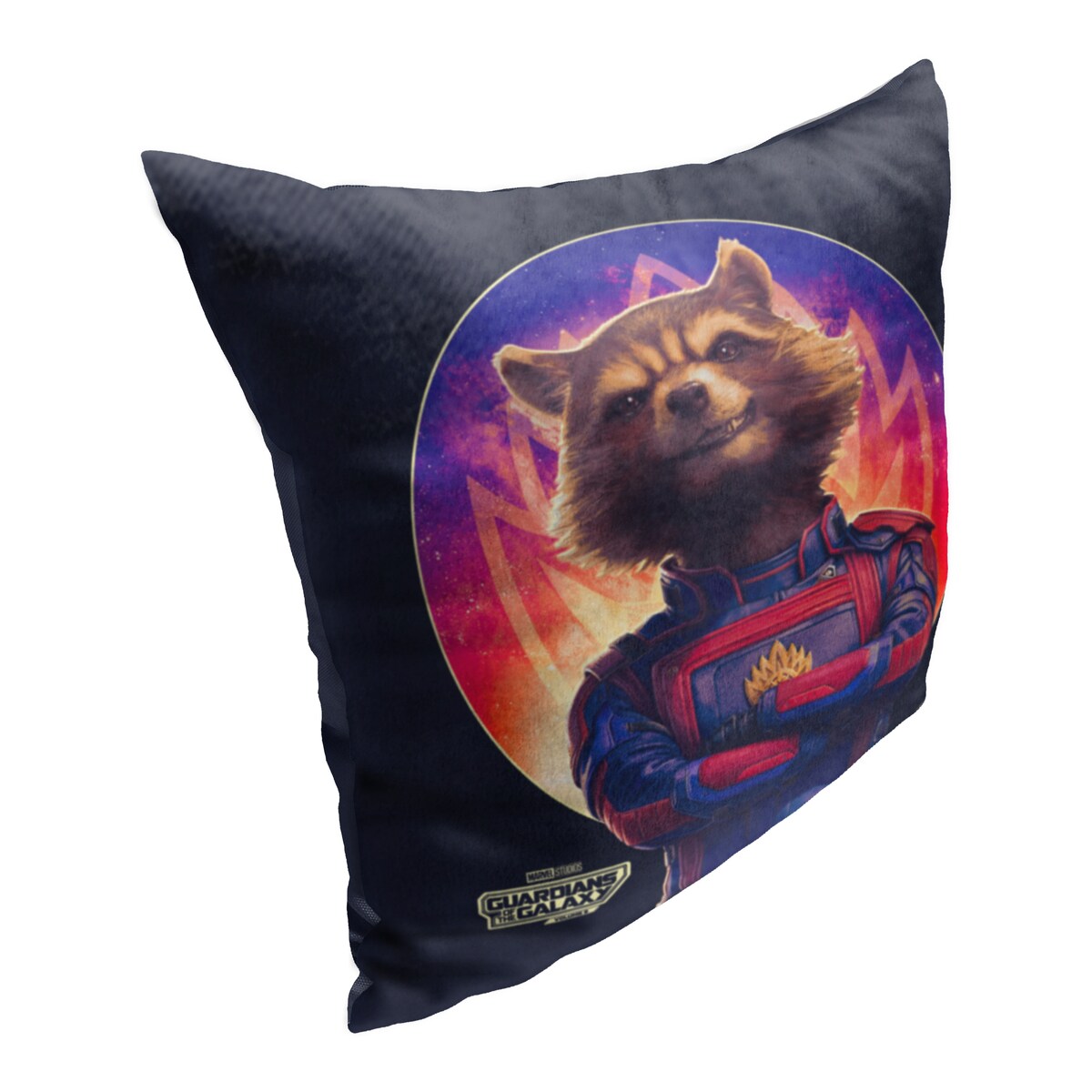 Marvel Guardians of the Galaxy 3 Rocket Raccoon Printed Throw Pillow - Black