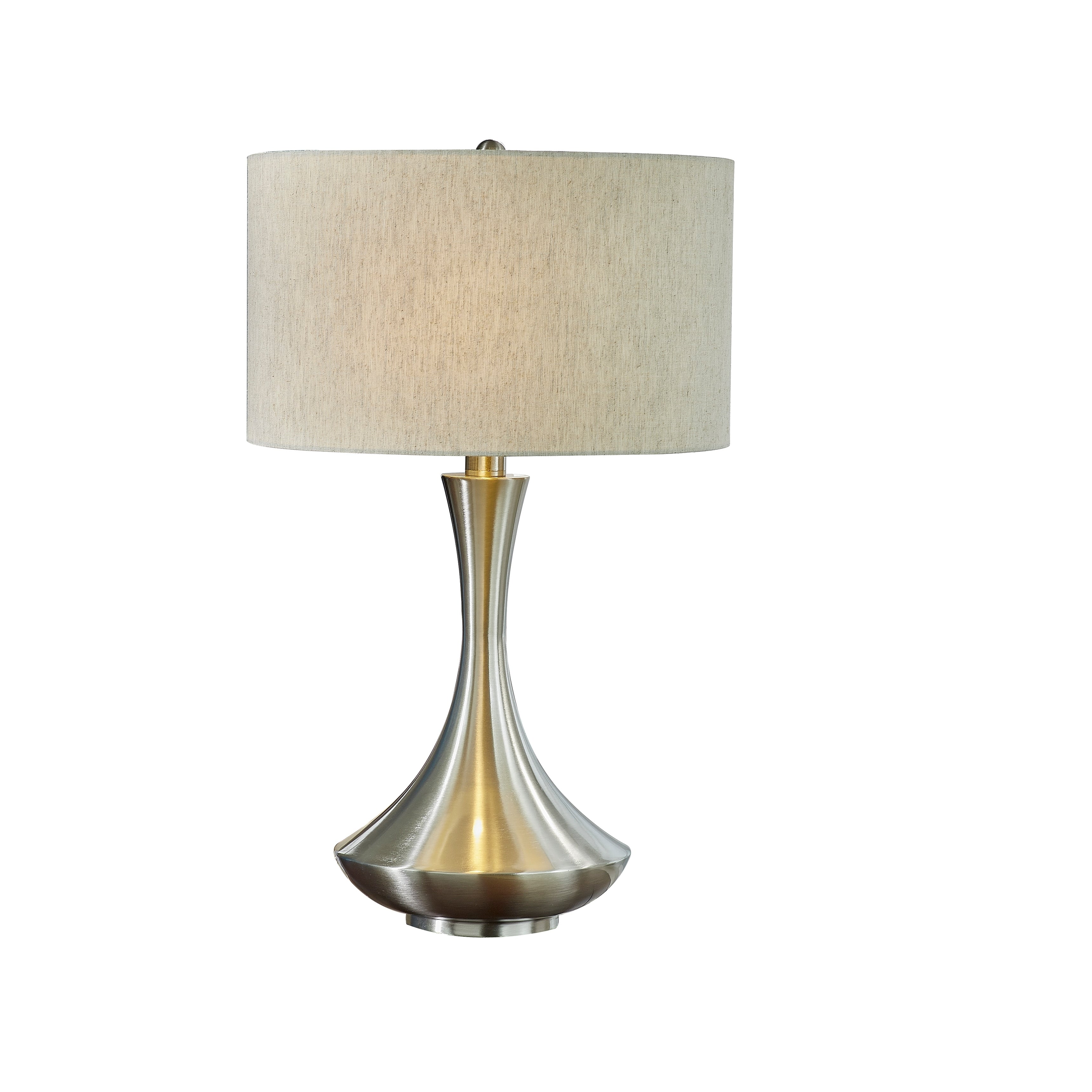 Artiva Aladdin 2-Light Led Brushed Steel Table Lamp