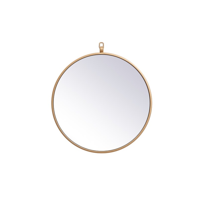 Carson Carrington Labbemala Metal Framed Round Wall Mirror