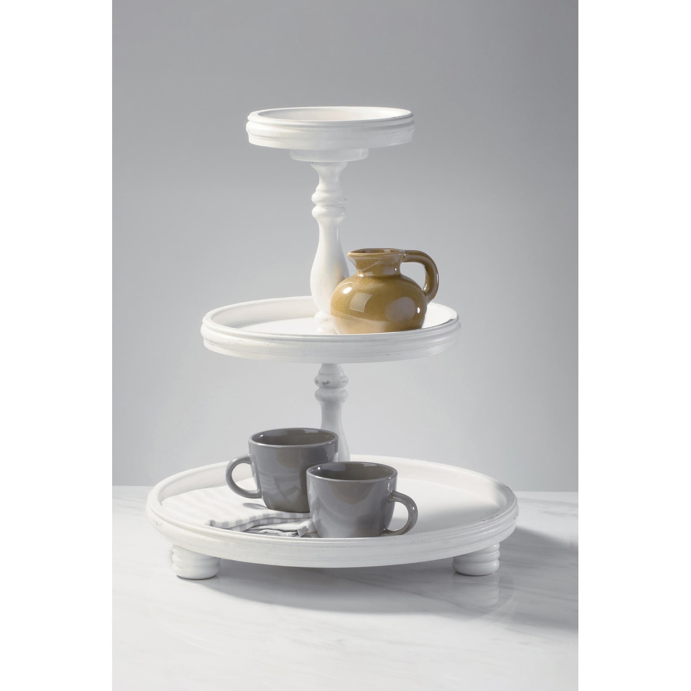 Three Tier Wooden Display Stand